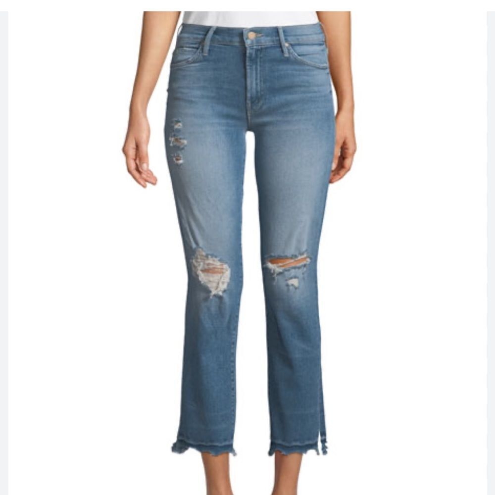 Mother Rascal Ankle Snippet Chew Jeans - image 1